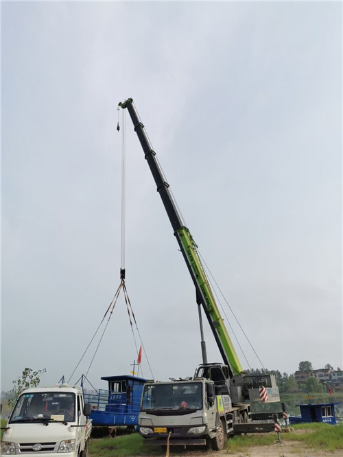 丰镇市桥梁建设吊装案例